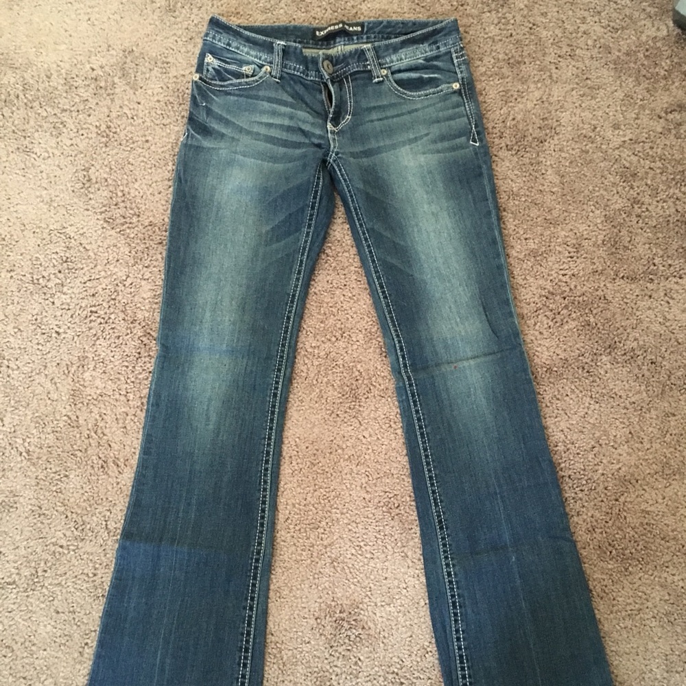 Express Stella Low Rise Jeans